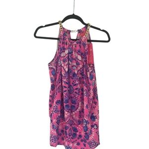 Pink Floral Kids Dress